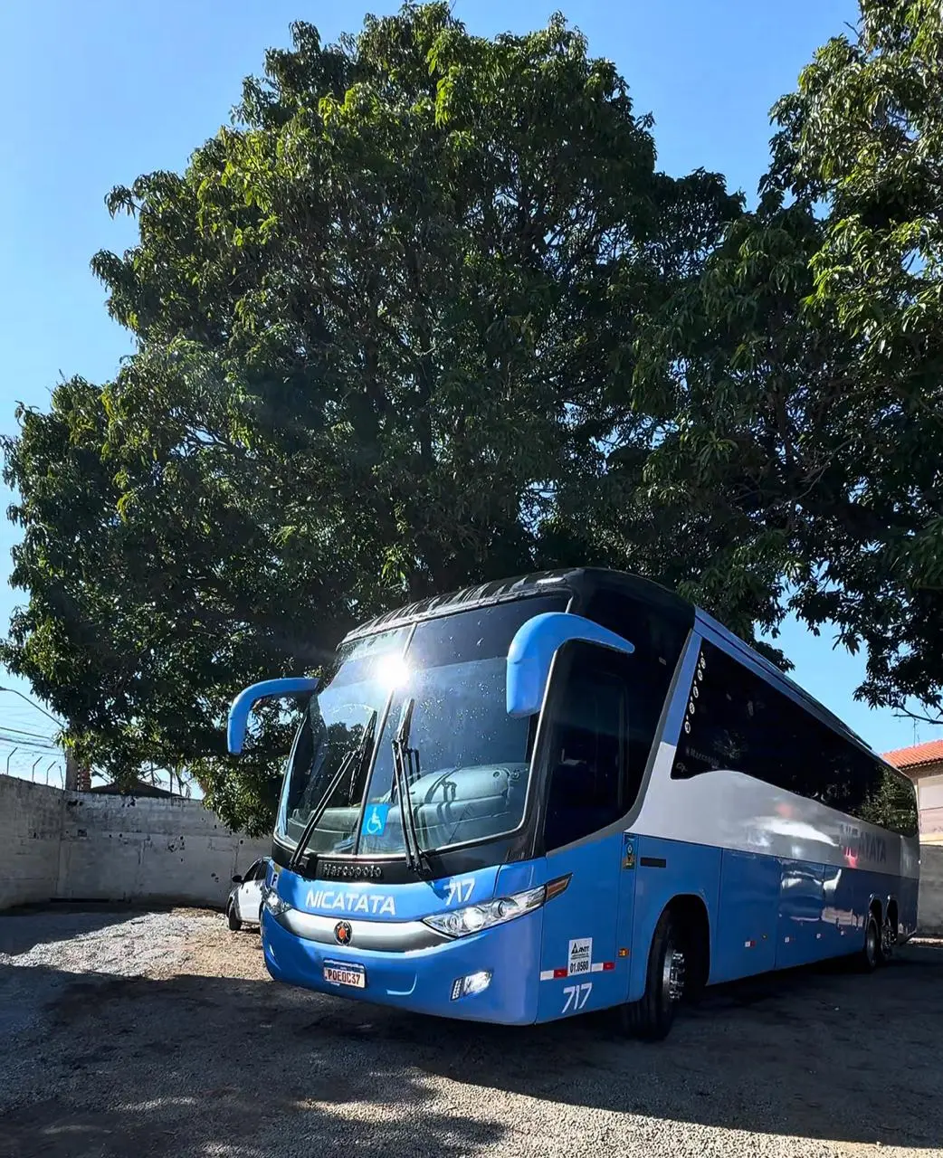 Ônibus da frota Nicatata Transportes